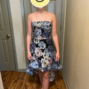 Cute floral high low